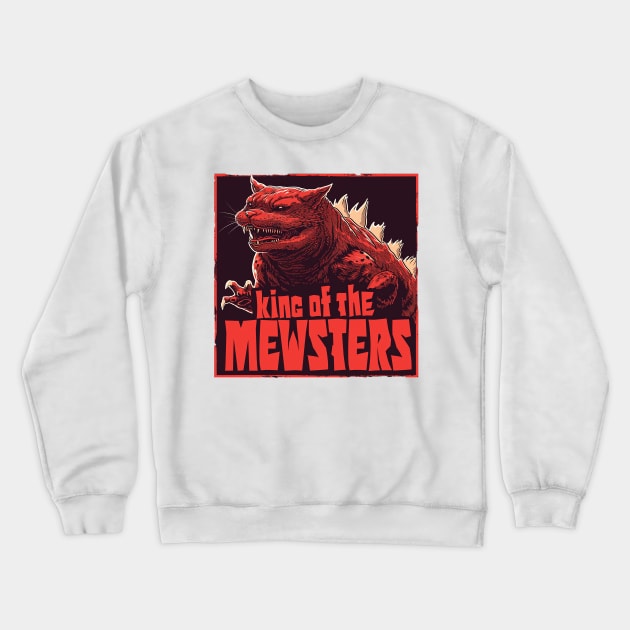 king of the mewsters Crewneck Sweatshirt by Stephanie Francoeur Art